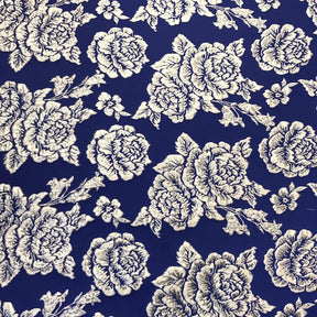Silver 3D Metallic Jacquard SV574464 Royal Blue 1