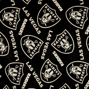 Las Vegas Raiders Black Nfl Fleece Fabric SV577772 1