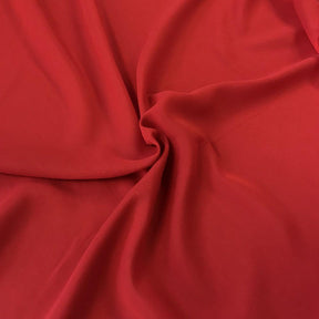 Polyester Chiffon Rod Pocket Curtains Red 4