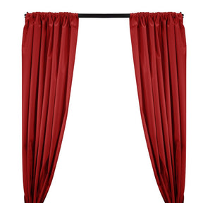 Ottertex Canvas Waterproof Rod Pocket Curtains Red 1