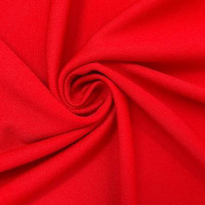 Scuba Double Knit Rod Pocket Curtains Red 3