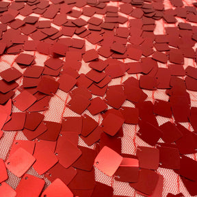 Square Dangling Sequins Fabric SV576586 Red 1