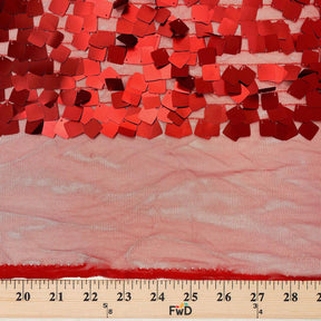 Square Dangling Sequins Fabric SV576586 Red 4