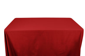 Stretch Broadcloth 6 Feet Banquet Table Covers Red 1