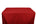 Stretch Broadcloth 6 Feet Banquet Table Covers Red 1