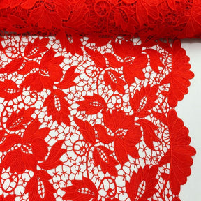 Vineyard Guipure French Venice Lace Fabric SV570143 Red 1