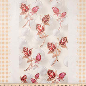 Rose Check Oilcloth Fabric SV578125 5