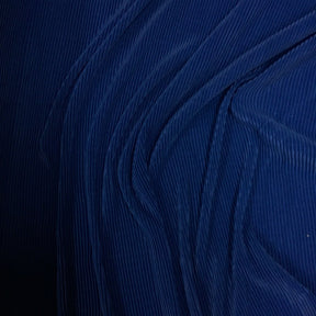 Pleated Polyester Knit Fabric SV570107 Royal Blue 2
