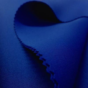 Neoprene Scuba Rod Pocket Curtains Royal Blue 3