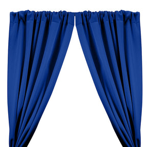 Neoprene Scuba Rod Pocket Curtains Royal Blue 1