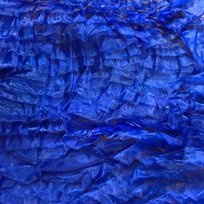Royal Blue Ruffle Organza Fabric SV570342 1