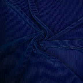 Pleated Polyester Knit Fabric SV570107 Royal Blue 1