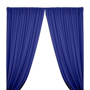 Cotton Jersey Rod Pocket Curtains Royal Blue 1