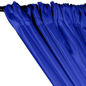 Extra Wide Nylon Taffeta Rod Pocket Curtains Royal Blue 2