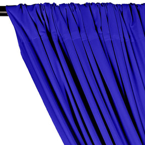 Matte Milliskin Rod Pocket Curtains Royal Blue 2