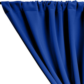 Neoprene Scuba Rod Pocket Curtains Royal Blue 2