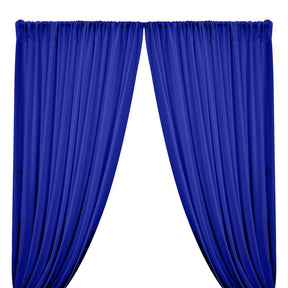 Rayon Challis Rod Pocket Curtains Royal Blue Image 1