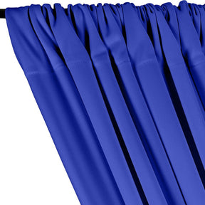 Scuba Double Knit Rod Pocket Curtains Royal Blue 2