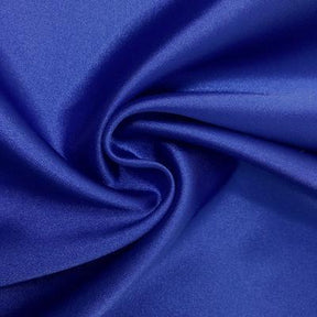 Stretch Charmeuse Satin Rod Pocket Curtains Royal Blue 3