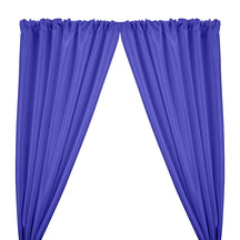 Stretch Taffeta Rod Pocket Curtains Royal Blue 1