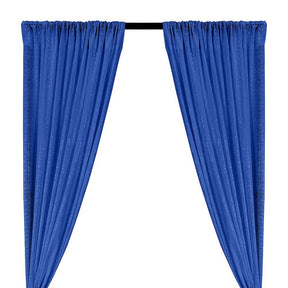 Zigzag Micro Sequins Starlight Rod Pocket Curtains Royal Blue 1