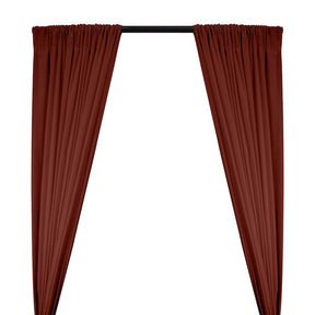 Cotton Flannel Rod Pocket Curtains Rust 1