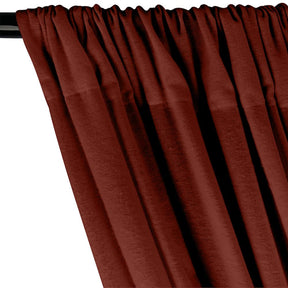 Cotton Flannel Rod Pocket Curtains Rust 2