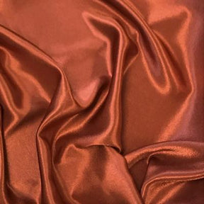 Crepe Back Satin Rod Pocket Curtains Rust 3