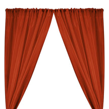 Polyester Dupioni Rod Pocket Curtains Rust 31 Rust 1
