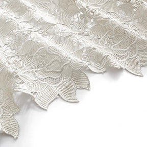 Ester Guipure French Venice Lace Fabric SV577961 Silver 2