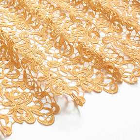 Web Guipure French Venice Lace Fabric SV577963 Gold 2