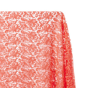 Web Guipure French Venice Lace Fabric SV577964 Coral 1