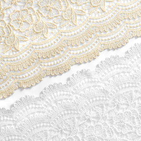 Violet Guipure French Venice Lace Fabric Group