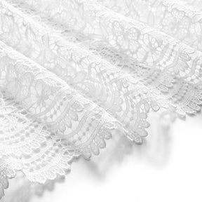 Violet Guipure French Venice Lace Fabric SV577967 White 2