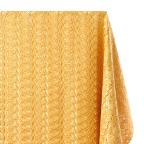 Campanula Embroidered Eyelet Fabric SV578273 Gold 1