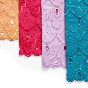 Campanula Embroidered Eyelet Fabric Group