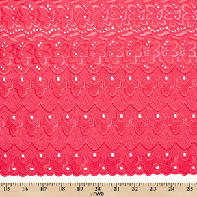 Campanula Embroidered Eyelet Fabric SV578275 Fuchsia 3