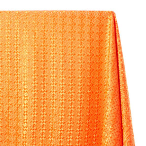 Cubic Embroidered Eyelet Fabric SV578285 Orange 1