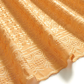 Cubic Embroidered Eyelet Fabric SV578288 Champagne 2