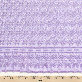 Cubic Embroidered Eyelet Fabric SV578289 Lilac 3
