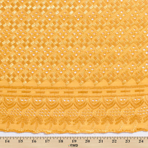 Cubic Embroidered Eyelet Fabric SV578291 Gold 3