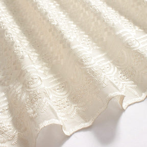 Cubic Embroidered Eyelet Fabric SV578292 White 2