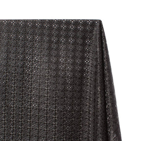 Cubic Embroidered Eyelet Fabric SV578293 Black 1