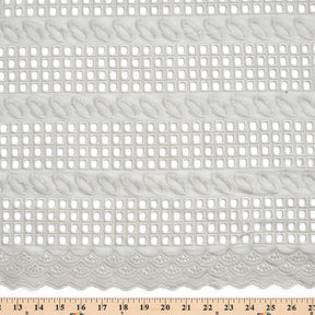 Sheer Eyelet Embroidery Fabric SV578302 3