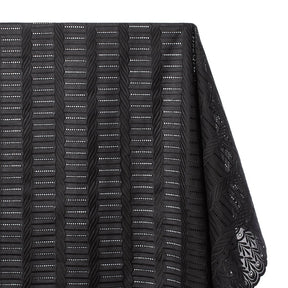 Solomonic Embroidered Eyelet Fabric SV578307 Black 1