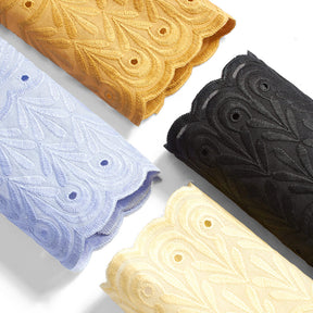 Solomonic Embroidered Eyelet Fabric Group