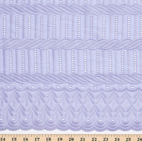 Solomonic Embroidered Eyelet Fabric SV578309 Periwinkle 3