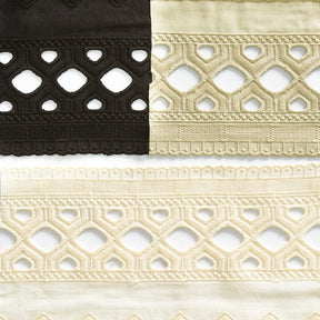 Lattice Embroidered Eyelet Fabric Group