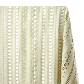 Lattice Embroidered Eyelet Fabric SV578311 Sage 1