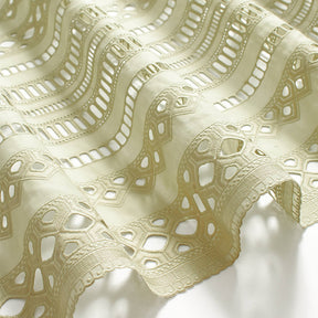 Lattice Embroidered Eyelet Fabric SV578311 Sage 2